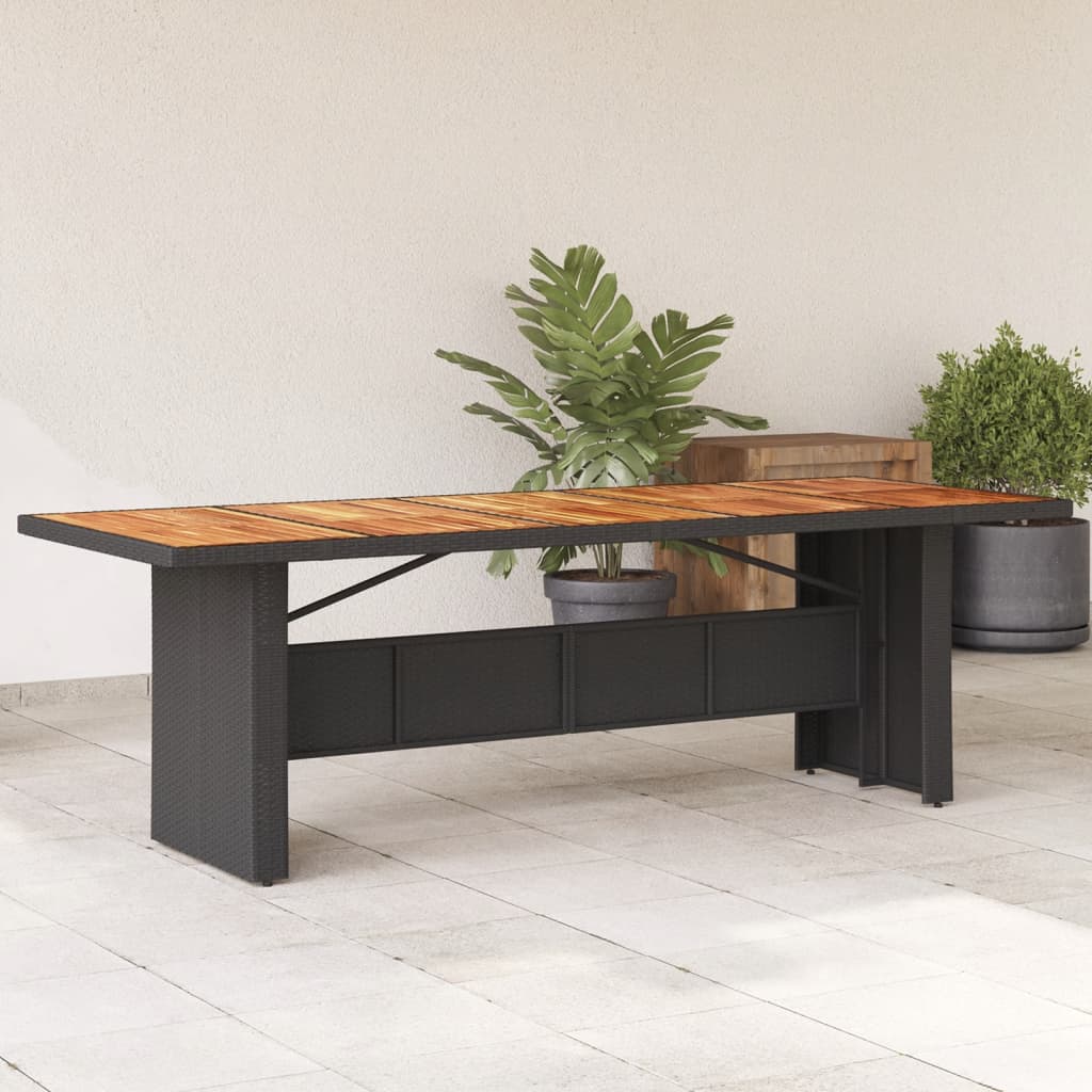 Garden Table With Top Poly Rattan
