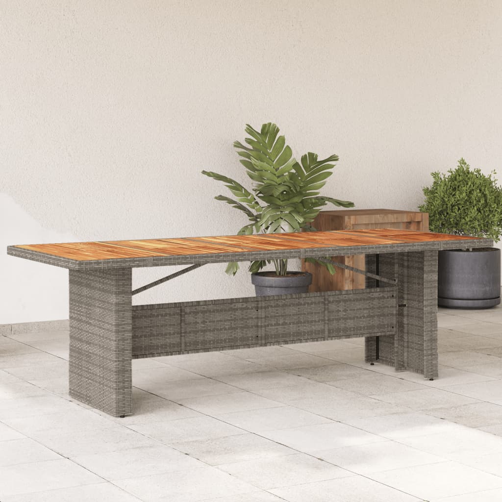 Garden Table With Top Poly Rattan