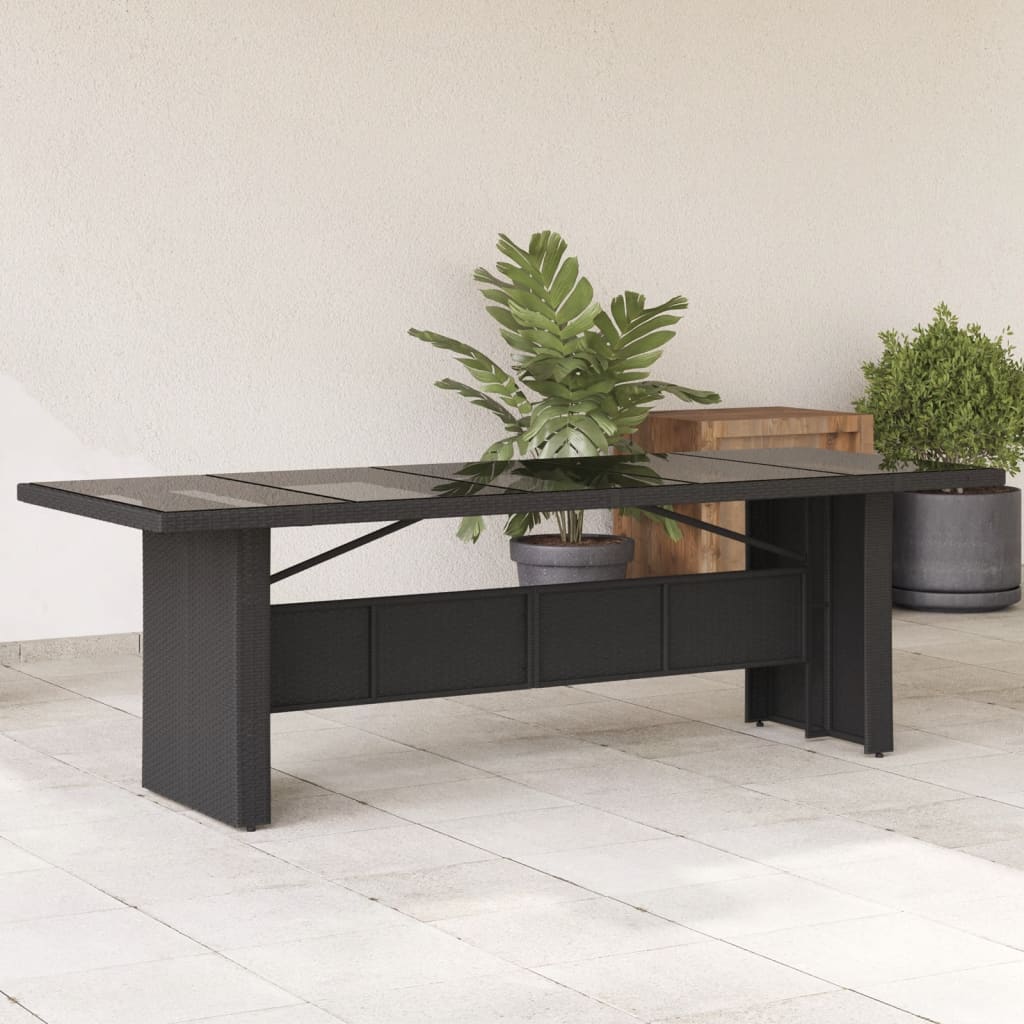 Garden Table With Top Poly Rattan