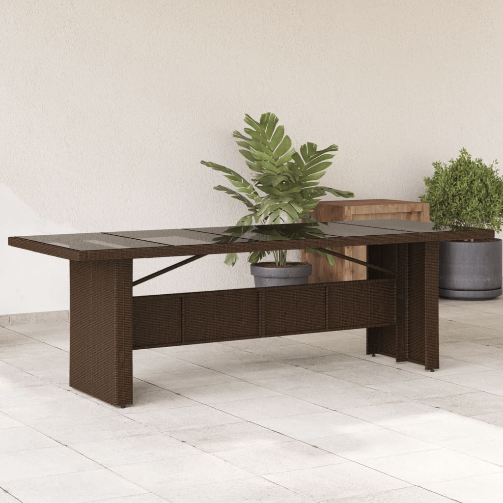 Garden Table With Top Poly Rattan