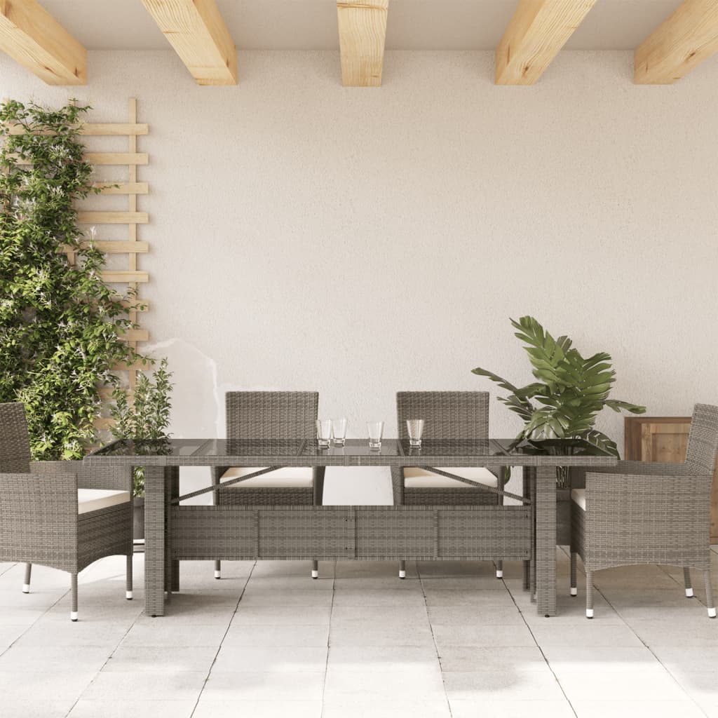Garden Table With Top Poly Rattan