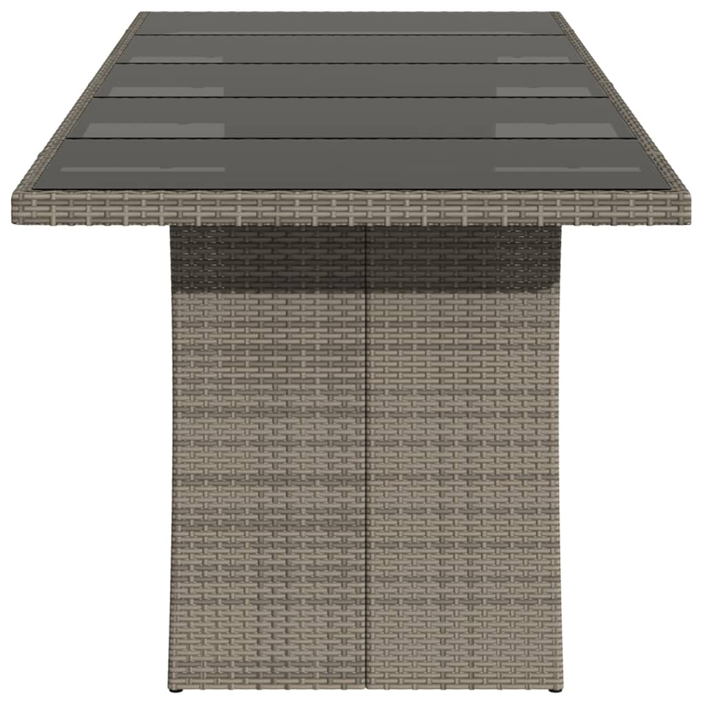 Garden Table With Top Poly Rattan