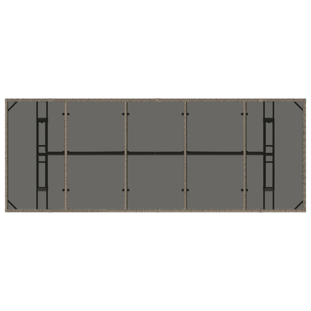 Garden Table With Top Poly Rattan