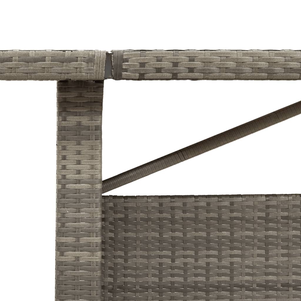 Garden Table With Top Poly Rattan