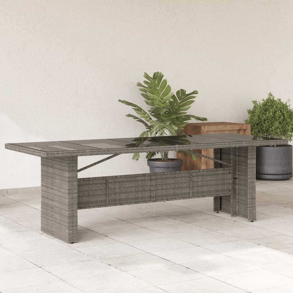 Garden Table With Top Poly Rattan