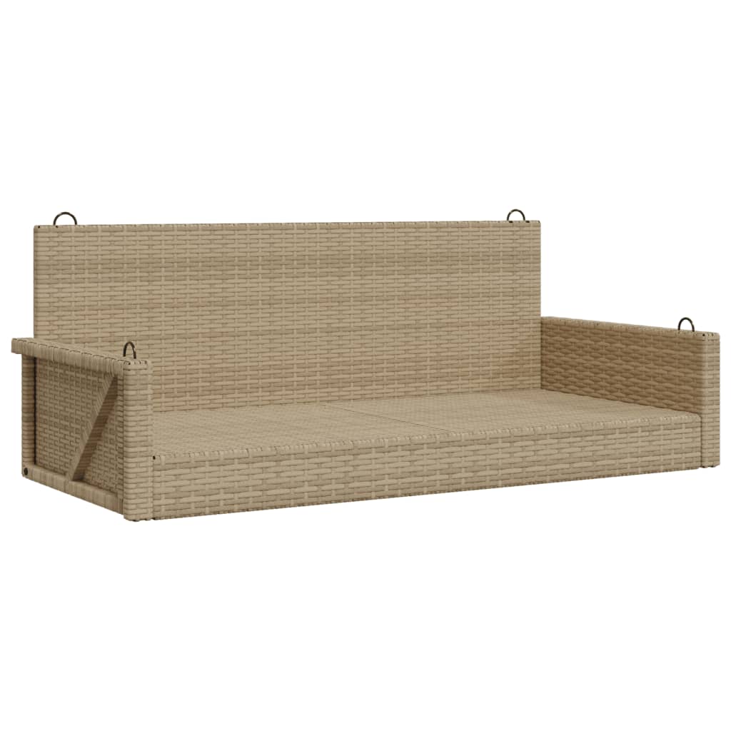 Swing Bench 119X56X48 Cm Poly Rattan