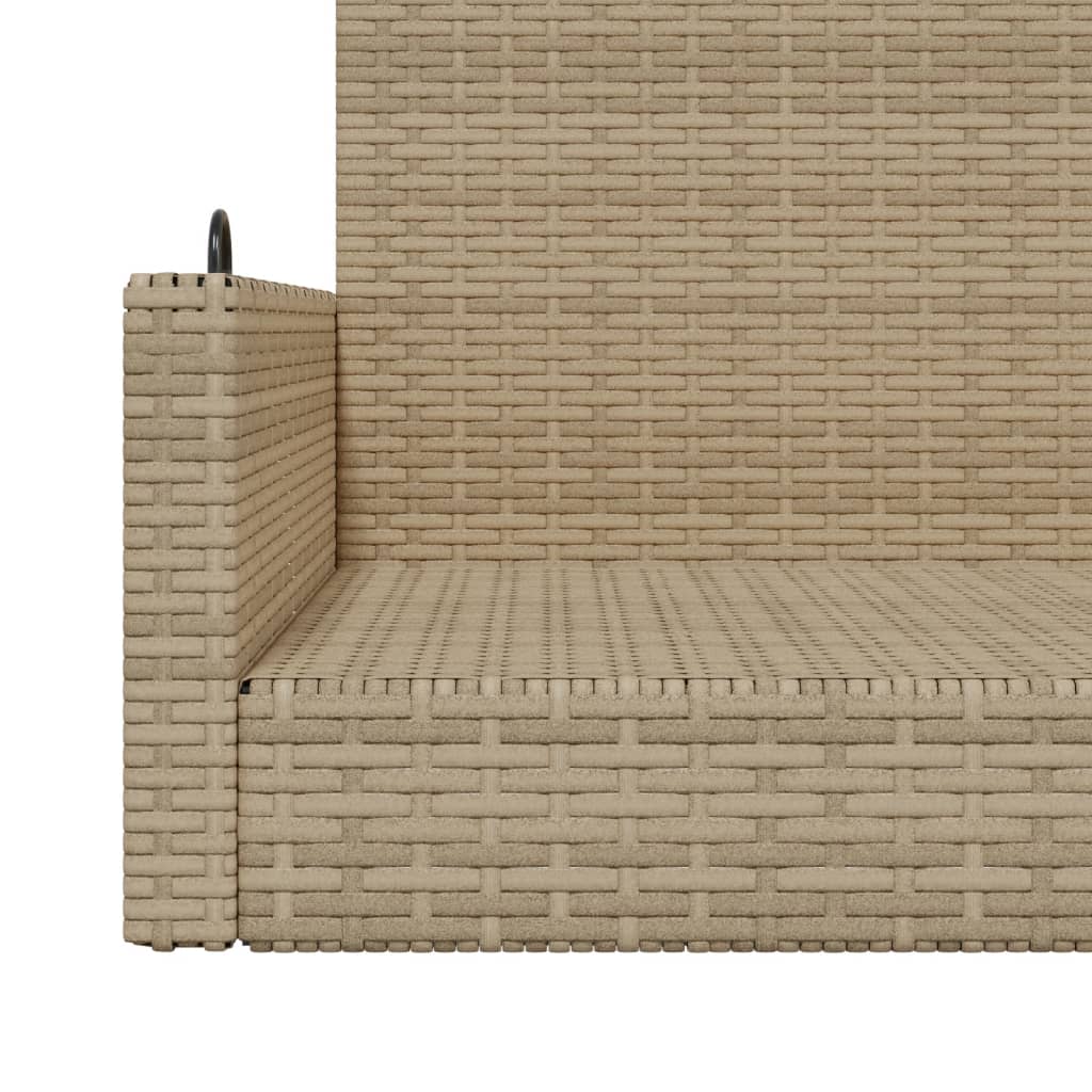 Swing Bench 119X56X48 Cm Poly Rattan