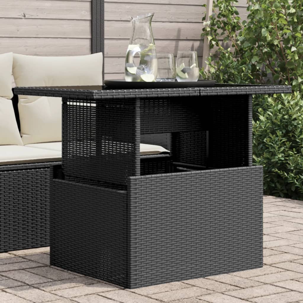 Garden Table With Top 100X55X73 Cm Poly Rattan