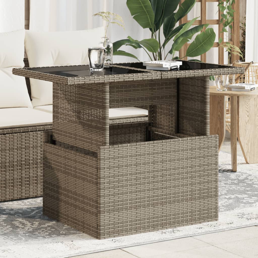 Garden Table With Top 100X55X73 Cm Poly Rattan