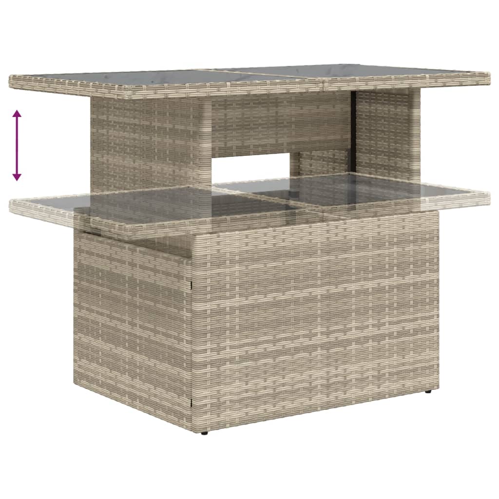 Garden Table With Top 100X55X73 Cm Poly Rattan