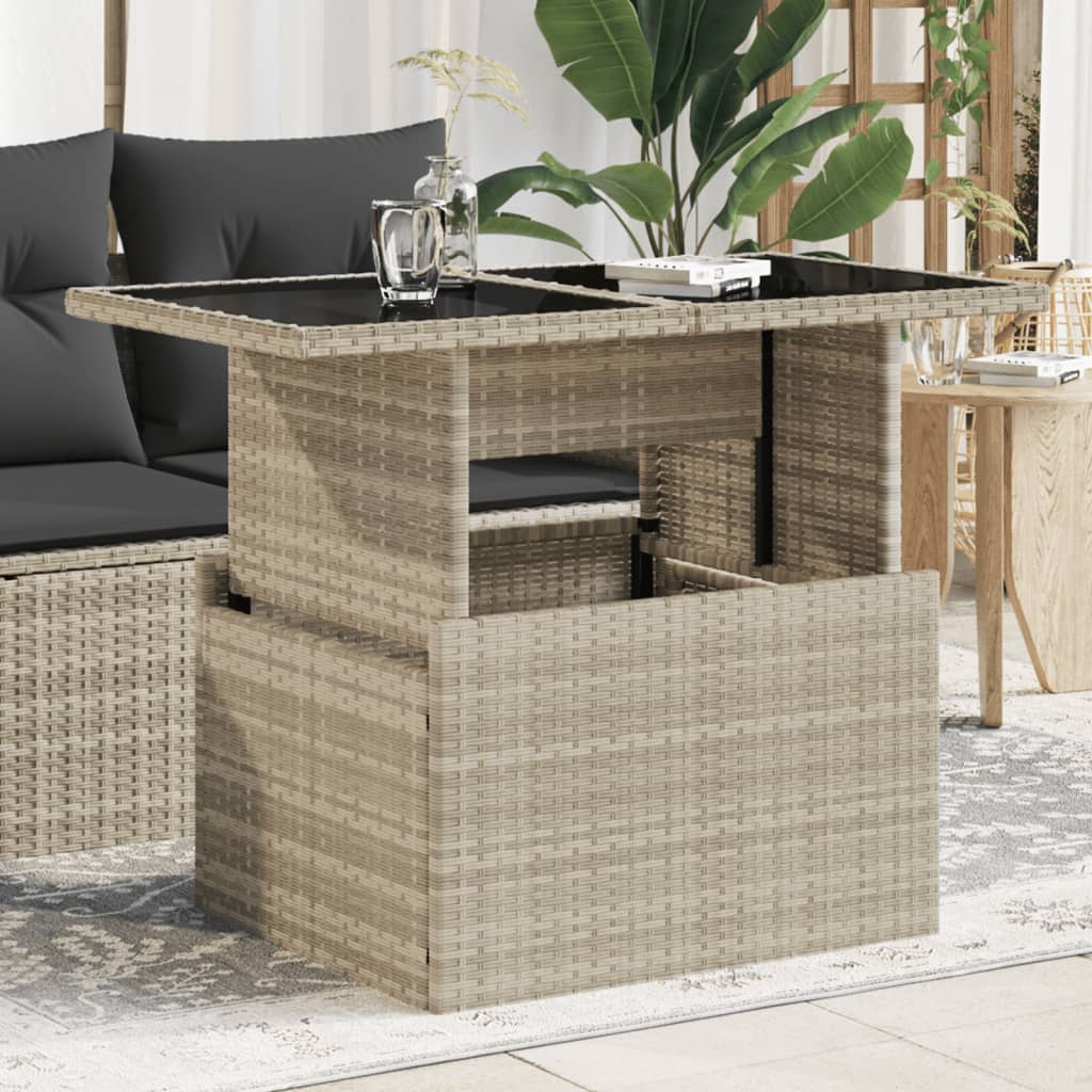 Garden Table With Top 100X55X73 Cm Poly Rattan