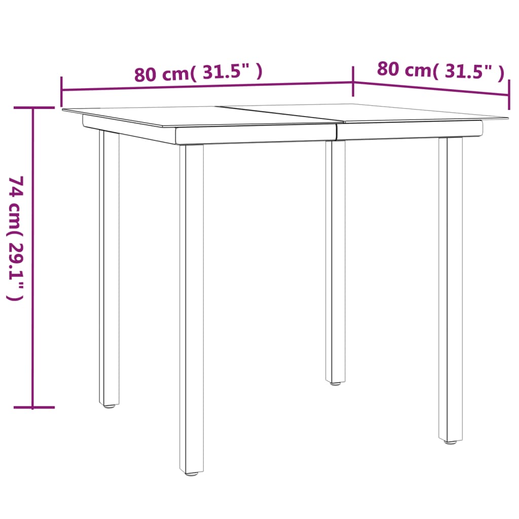 3 Piece Garden Dining Set With Cushions Poly Rattan