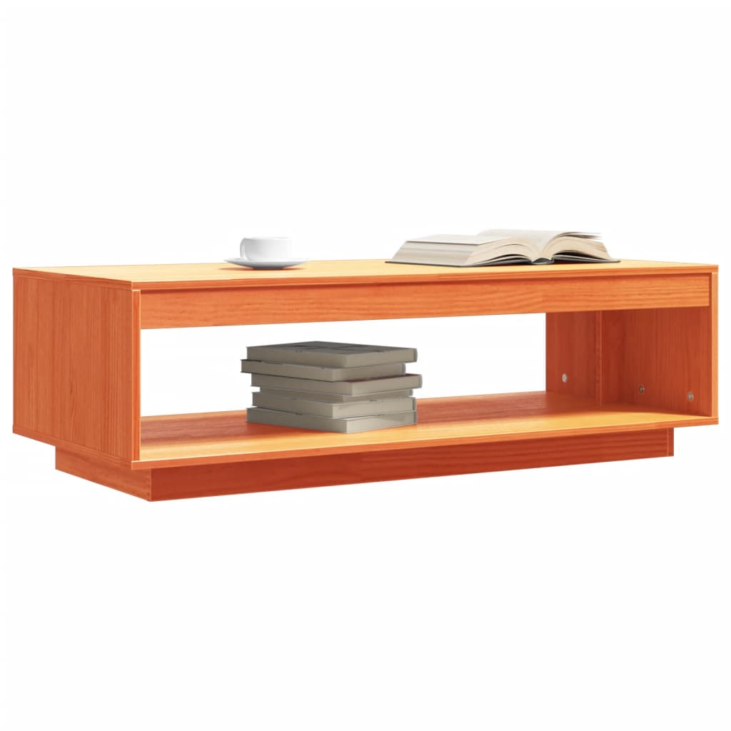 Coffee Table 110X50X33.5 Cm Solid Wood Pine
