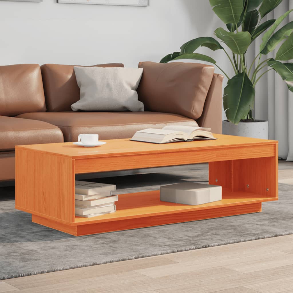 Coffee Table 110X50X33.5 Cm Solid Wood Pine