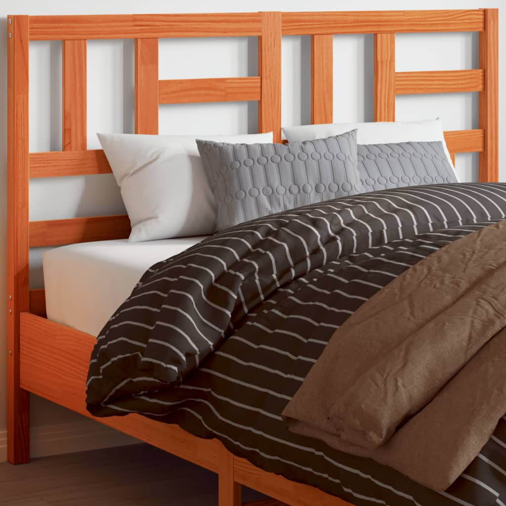 Bed Headboard 81X4X104 Cm Solid Wood Pine