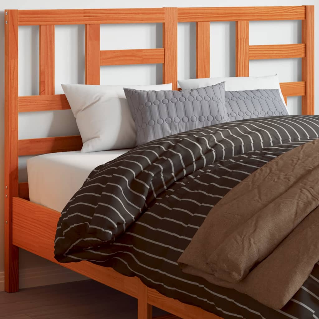 Bed Headboard 81X4X104 Cm Solid Wood Pine
