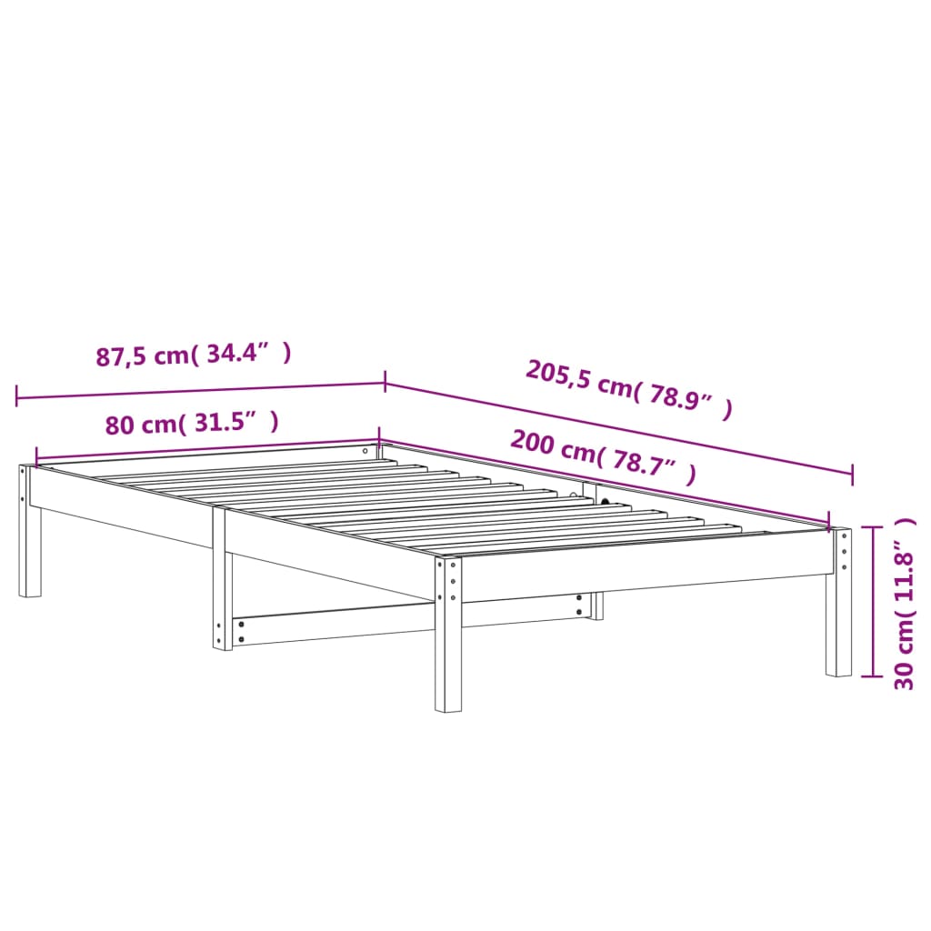 Day Bed | | Solid Pine Wood | Single