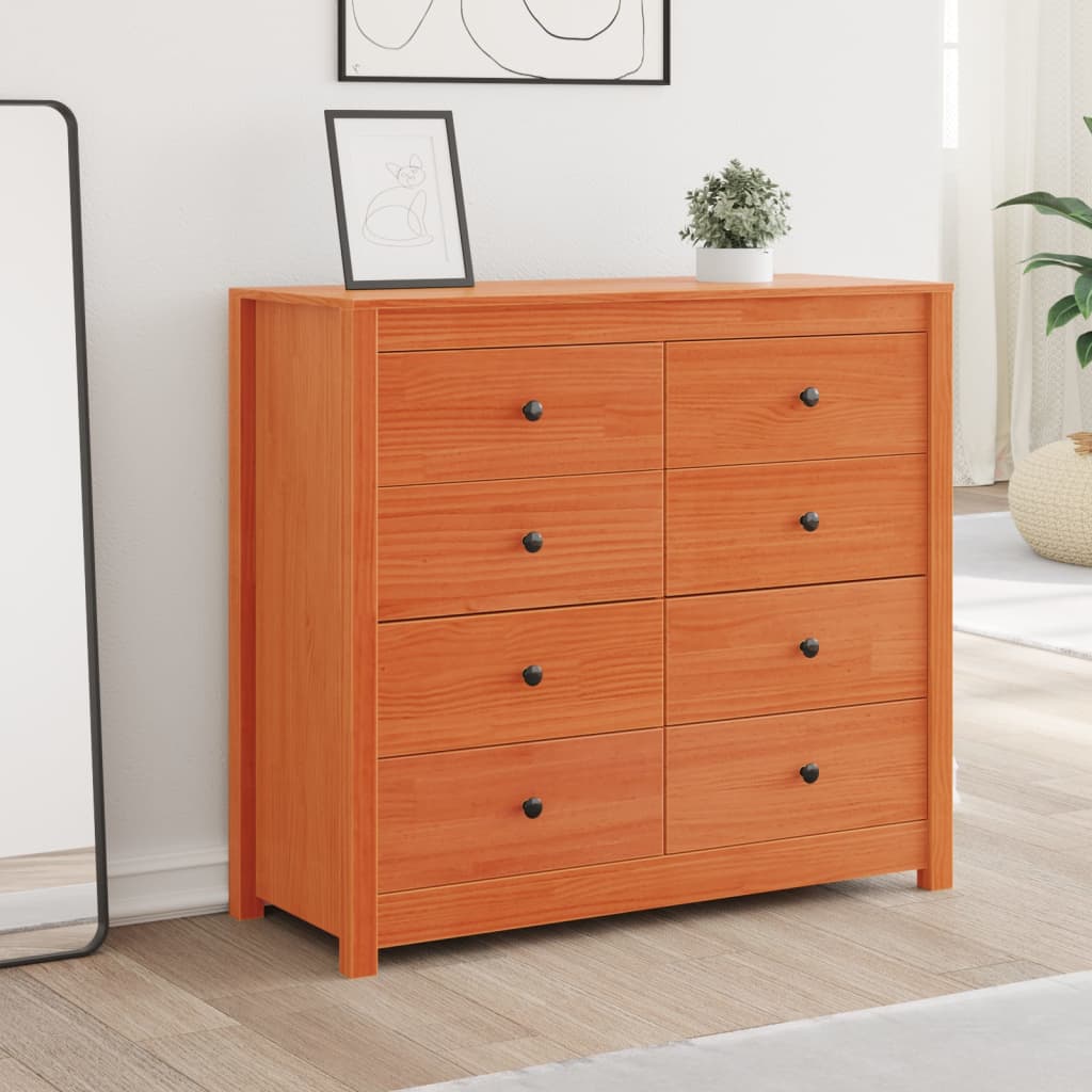 Side Cabinet Solid Wood Pine