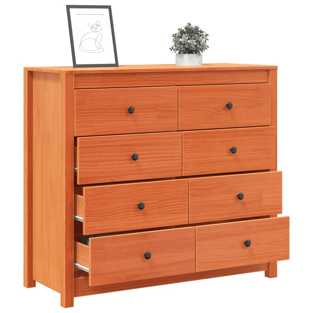 Side Cabinet Solid Wood Pine