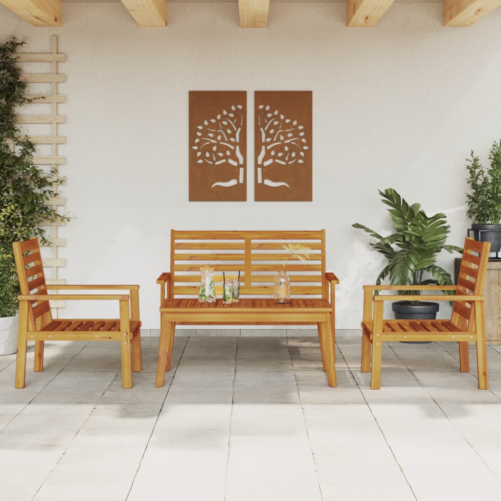 5 Piece Garden Lounge Set Solid Wood Acacia
