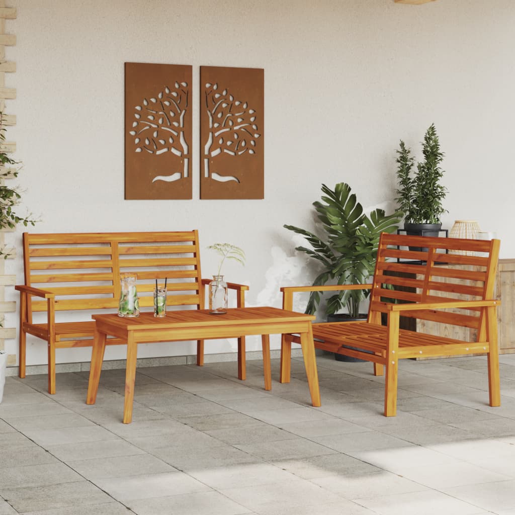 5 Piece Garden Lounge Set Solid Wood Acacia