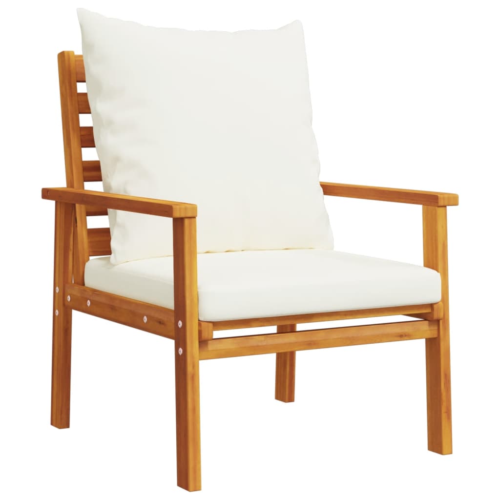 3 Piece Garden Lounge Set With Cushions Solid Wood Acacia
