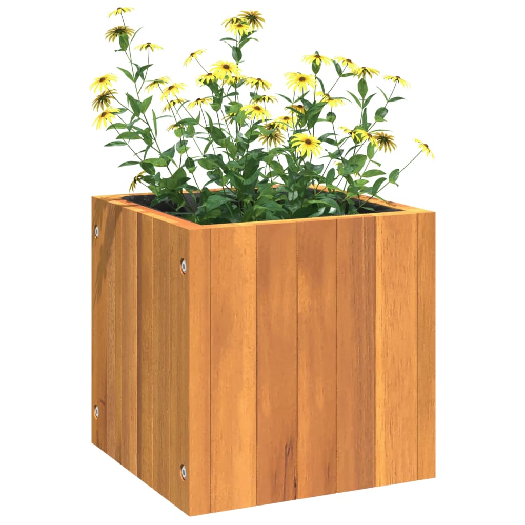 Planter Acacia Raised Garden Wooden Outdoor Vegetable Flower Bed Plant Box 45 x