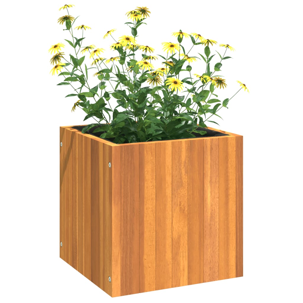 Planter Acacia Raised Garden Wooden Outdoor Vegetable Flower Bed Plant Box 45 x