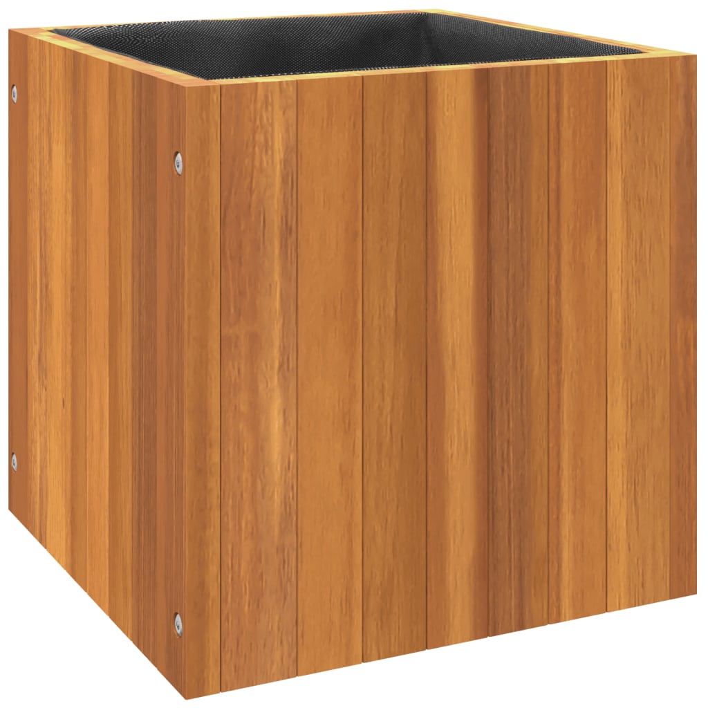 Planter Acacia Raised Garden Wooden Outdoor Vegetable Flower Bed Plant Box 45 x