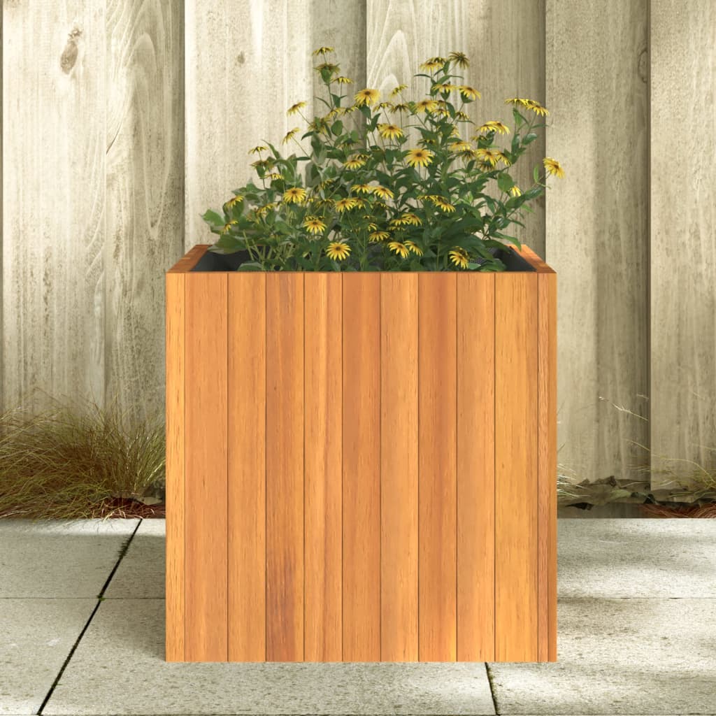 Planter Acacia Raised Garden Wooden Outdoor Vegetable Flower Bed Plant Box 45 x