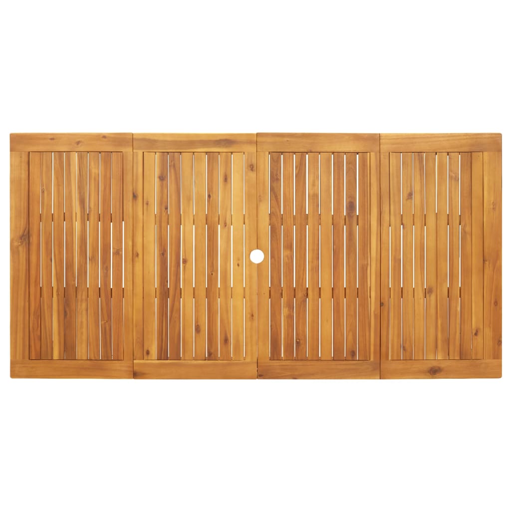 Garden Dining Table Solid Wood Acacia