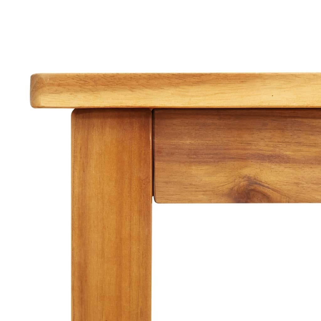 Garden Dining Table Solid Wood Acacia