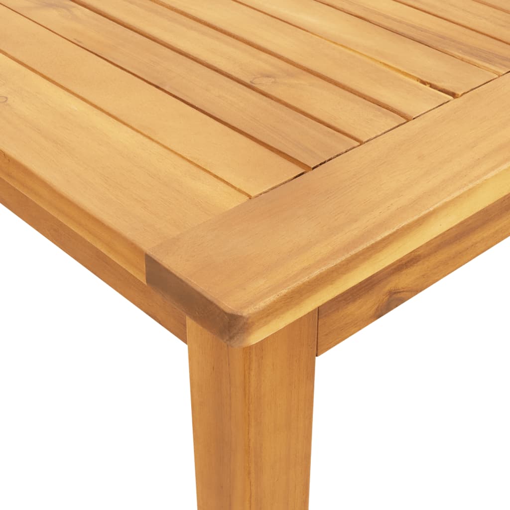 Garden Dining Table Solid Wood Acacia
