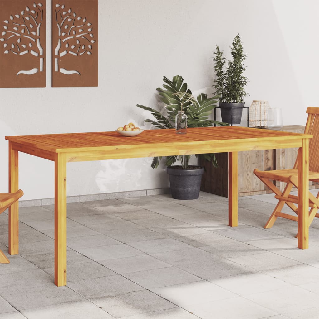 Garden Dining Table Solid Wood Acacia