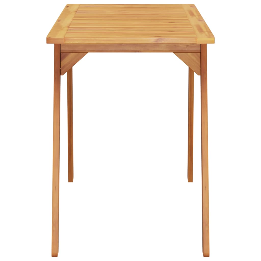 Garden Dining Table 110X56X75 Cm Solid Wood Acacia