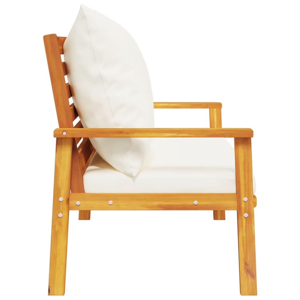 Garden Sofa Bench 120 Cm With Cushion Solid Wood Acacia