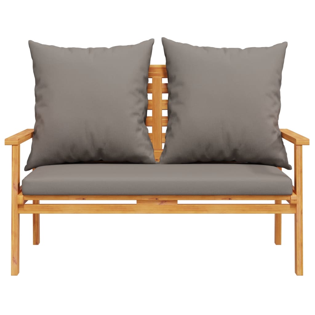 Garden Sofa Bench 120 Cm With Cushion Solid Wood Acacia