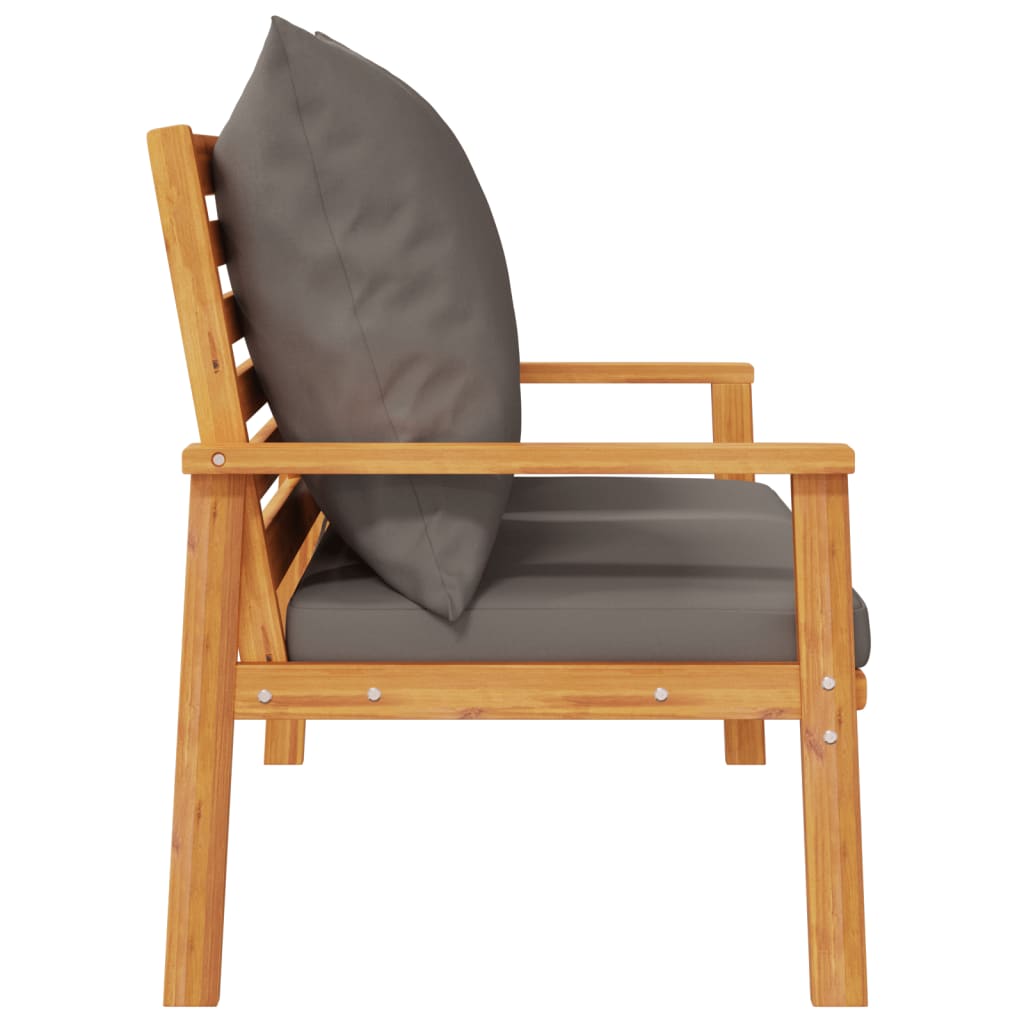Garden Sofa Bench 120 Cm With Cushion Solid Wood Acacia
