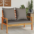 Garden Sofa Bench 120 Cm With Cushion Solid Wood Acacia