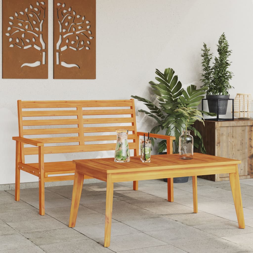 Garden Dining 100X55X45 Cm Solid Wood Acacia
