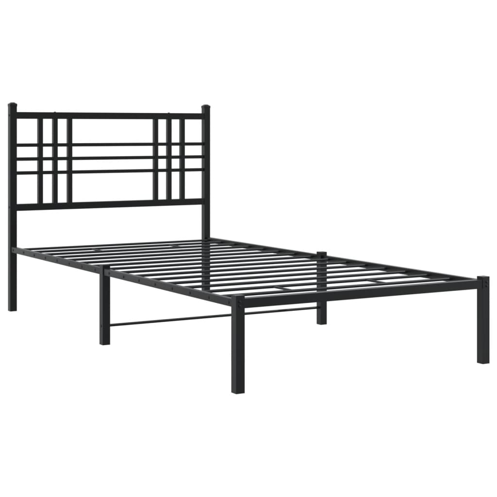 Metal Bed Frame Without Mattress 90X190Cm