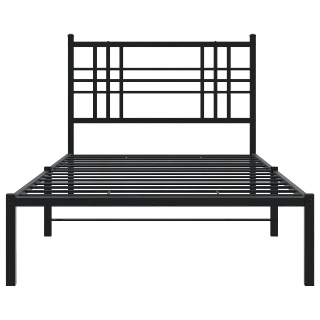 Metal Bed Frame Without Mattress 90X190Cm