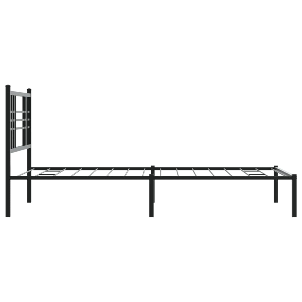Metal Bed Frame Without Mattress 90X190Cm