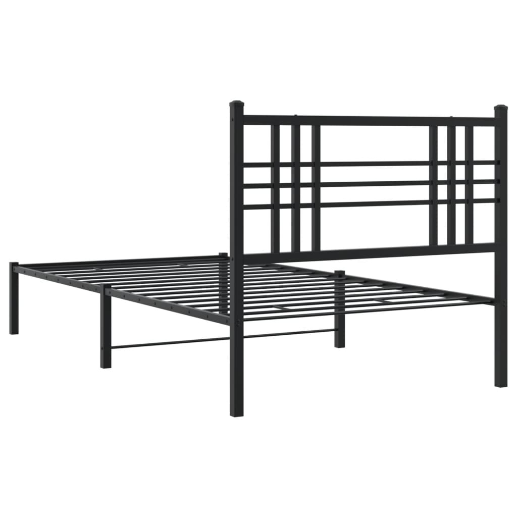 Metal Bed Frame Without Mattress 90X190Cm