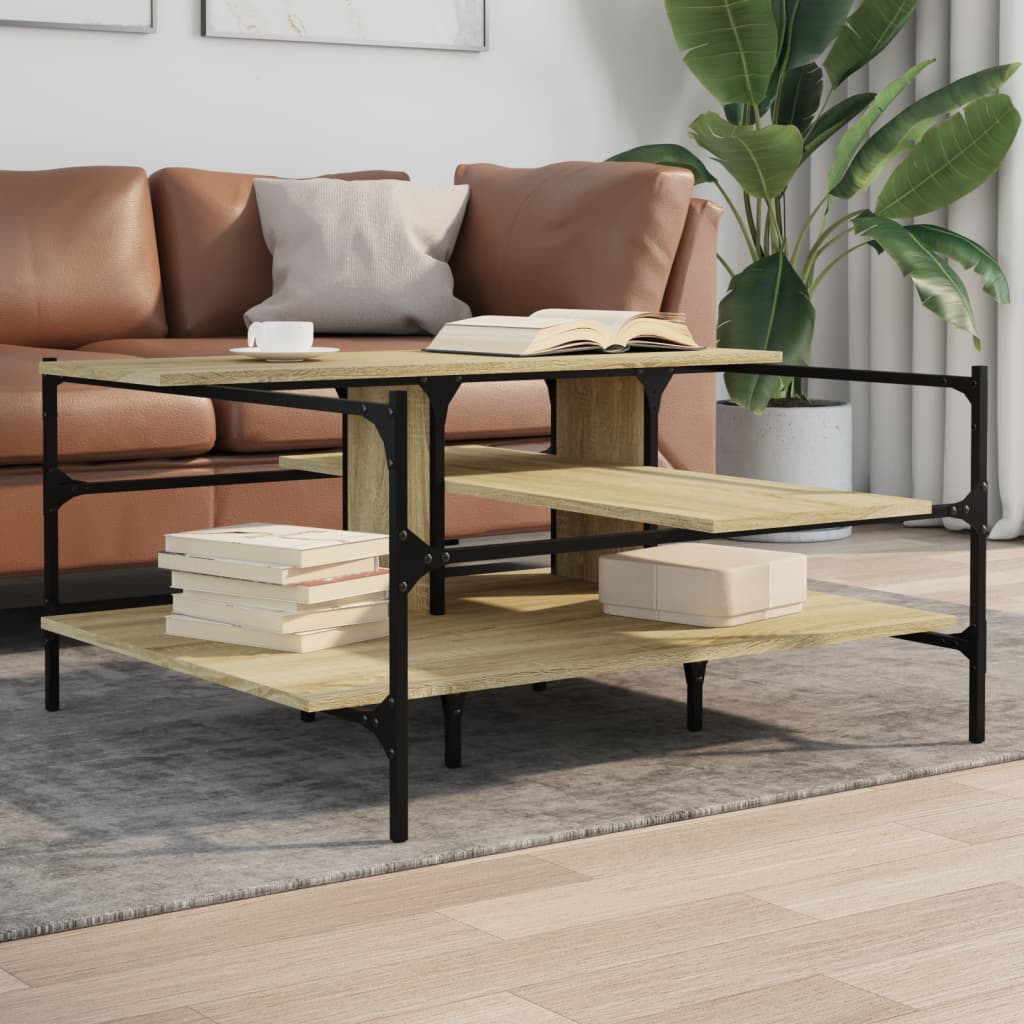Coffee Table 100X100X48.5 Cm Engineered Wood