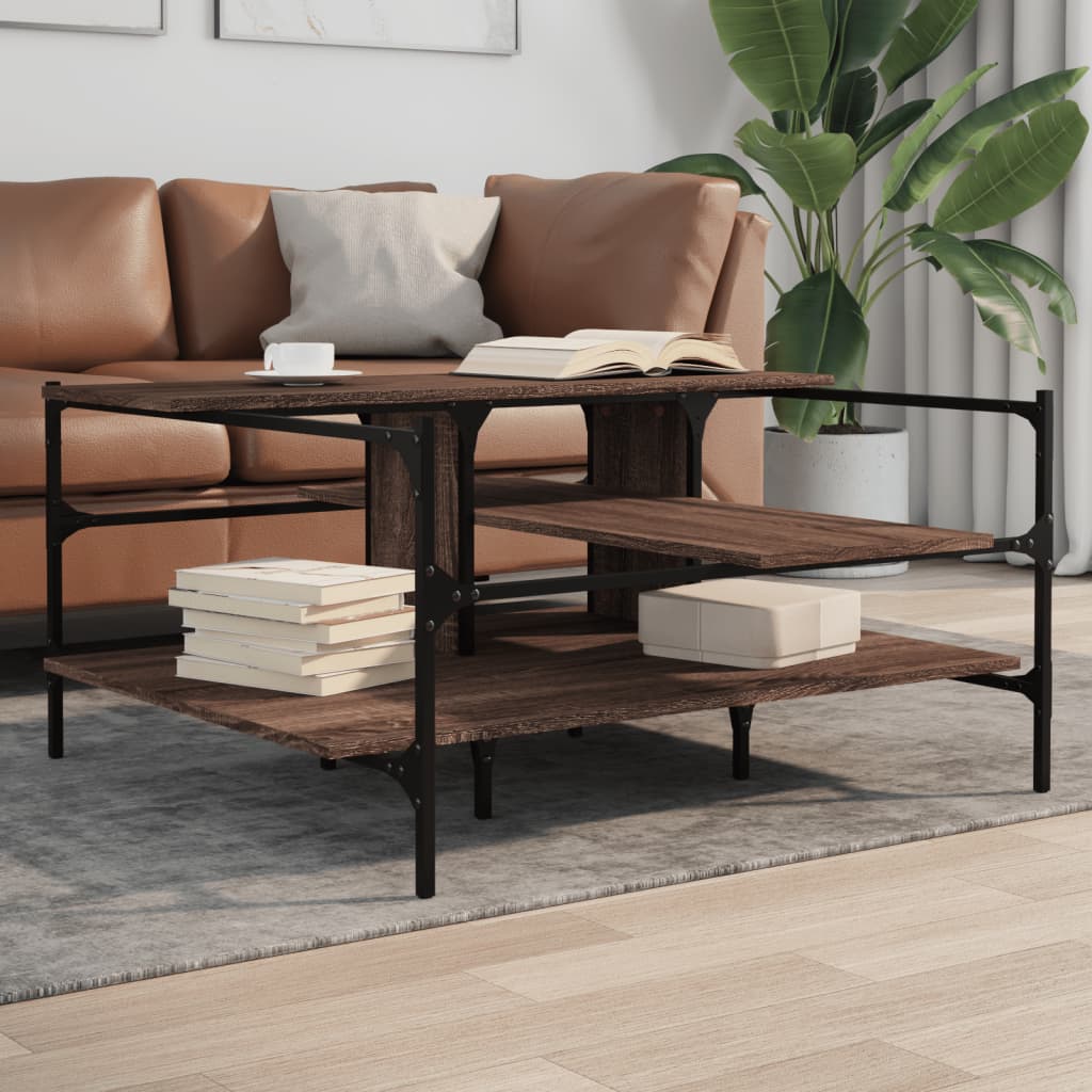 Coffee Table 100X100X48.5 Cm Engineered Wood