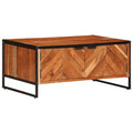 Coffee Table 90X55X40 Cm Solid Wood Acacia iron 90 cm