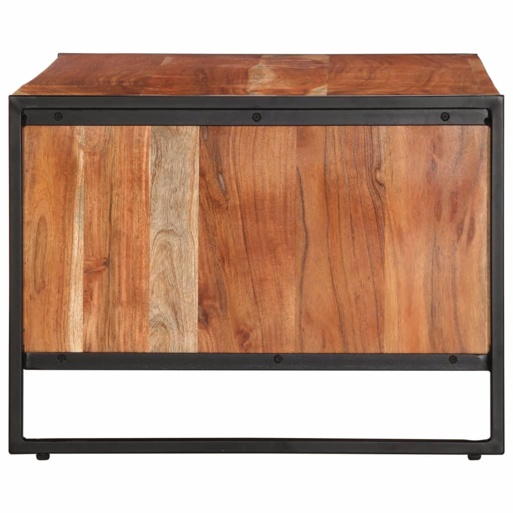 Coffee Table 90X55X40 Cm Solid Wood Acacia iron 90 cm