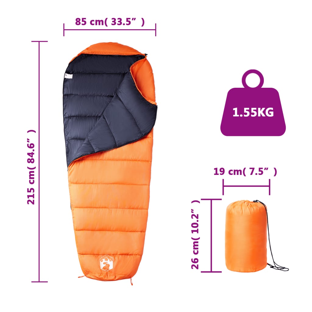 Mummy Sleeping Bag For Adults Camping 3 Seasons