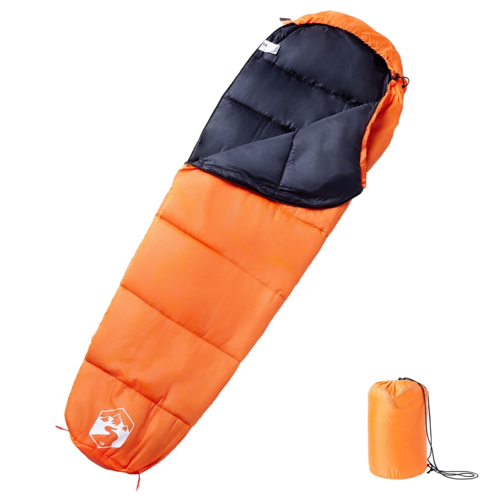 Sleeping Bags Mummy Bag Adults Camping 3 Seasons black and red orange and black